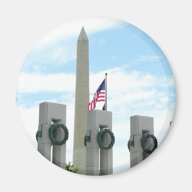 Imã Monumento a Washington e Memorial da II Guerra Mun (Frente)