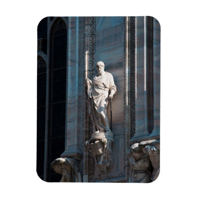 Ímã Monumento arquitetônico de estátua da Catedral de  (Vertical)