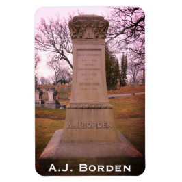 Ímã Monumento Borden, Fall River, MA - A.J. Borden