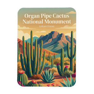 Ímã Monumento Nacional Cactus de Órgão Arizona