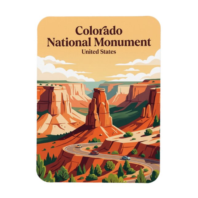 Ímã Monumento Nacional Colorado Colorado (Vertical)