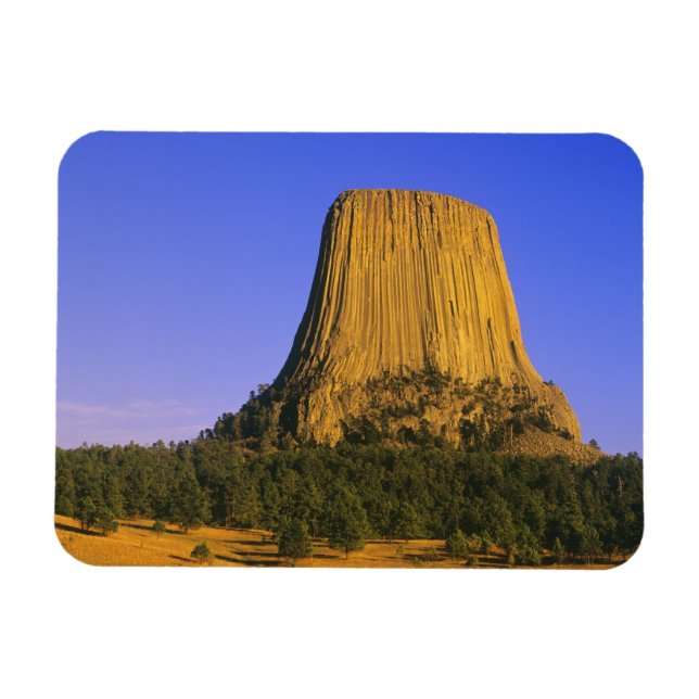 Ímã Monumento Nacional da Torre Devils no Wyoming (Horizontal)