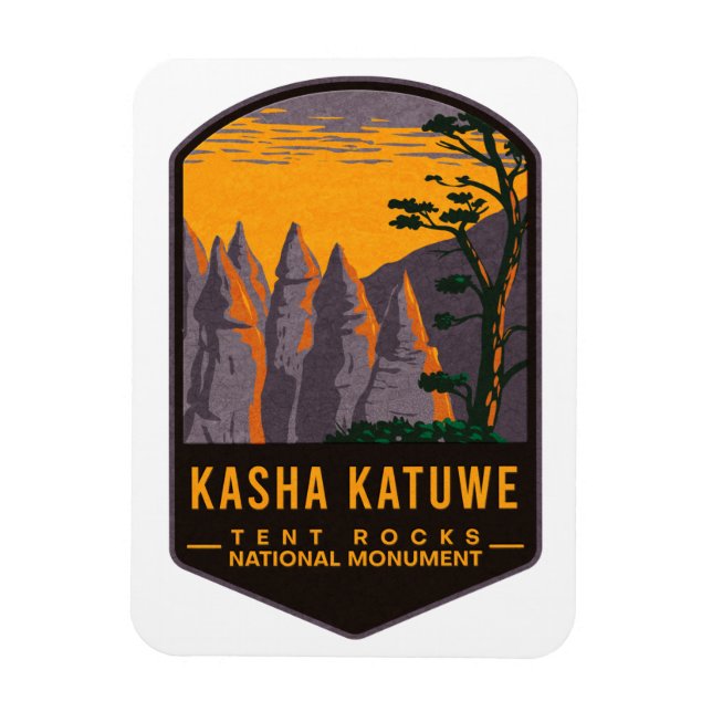 Ímã Monumento Nacional de Kasha Katuwe Tent Rocks (Vertical)