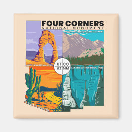 Imã Monumento Nacional de Quatro Cantos com Parques Na