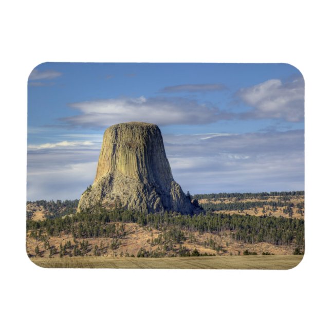 Ímã Monumento Nacional Devils Tower (Horizontal)