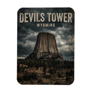 Ímã Monumento Nacional Devils Tower Wyoming