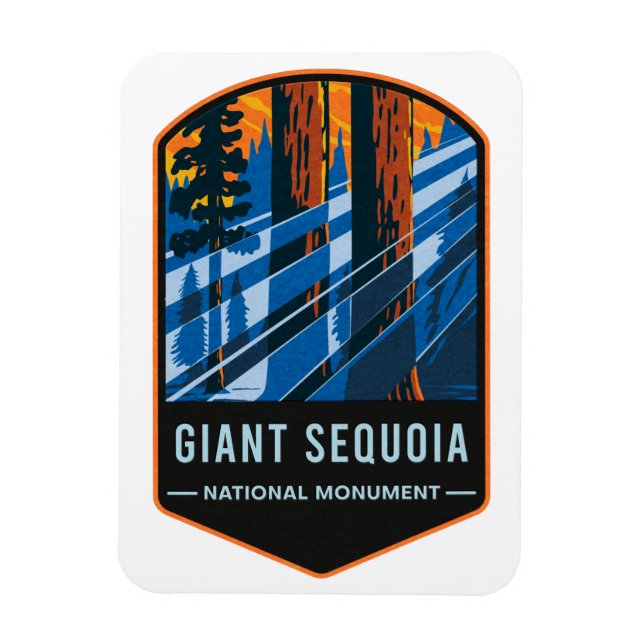 Ímã Monumento Nacional Giant Sequoia (Vertical)