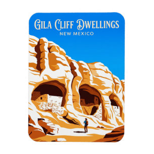 Ímã Monumento Nacional Gila Cliff Dwellings EUA