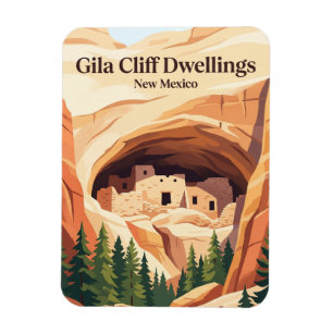 Ímã Monumento Nacional Gila Cliff Dwellings EUA