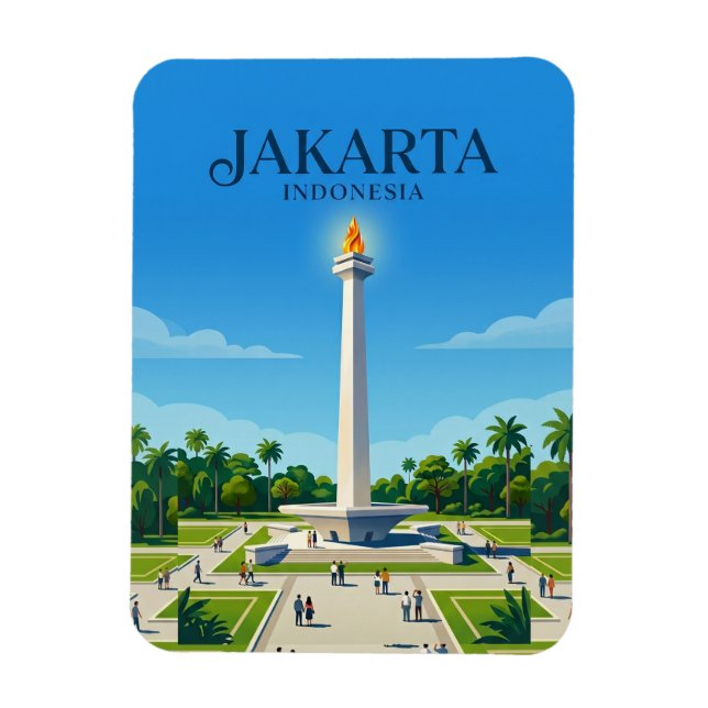 Ímã Monumento Nacional (Monas) Indonésia (Vertical)