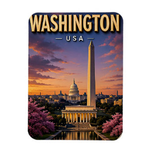Ímã Monumentos do Capitólio da Linha do Horizonte de W
