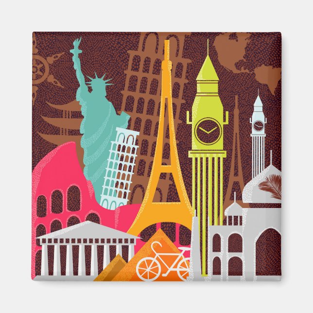 Imã Monumentos Internacionais (Frente)