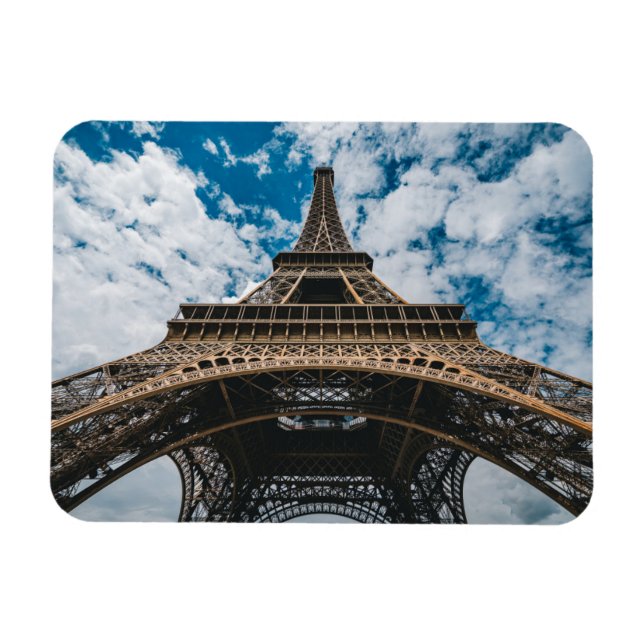 Ímã Monumentos | Olhando para a Torre Eiffel (Horizontal)