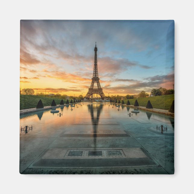 Imã Monumentos | Torre Eiffel Sunrise (Frente)