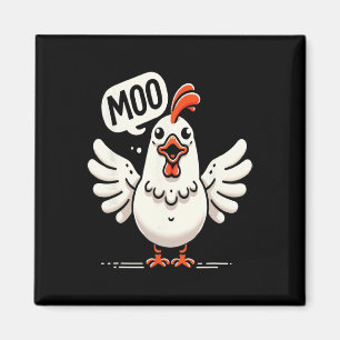 Imã Moo Diz O Galo - Fusao Cômica Vaca-Galo