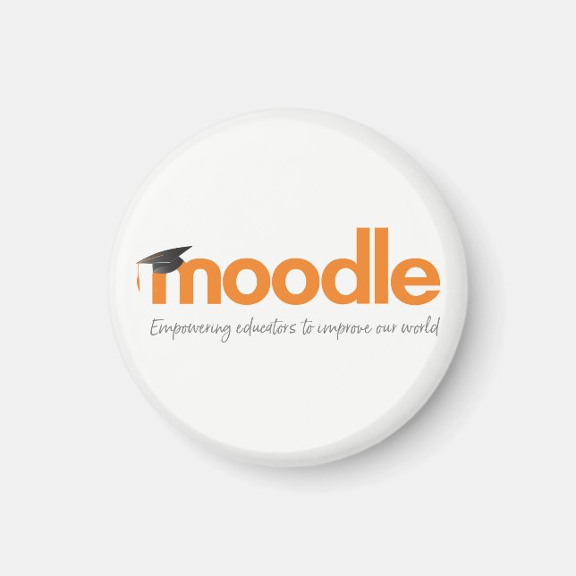 Imã Moodle Magnet: Acionando o mundo inteiro (Frente)