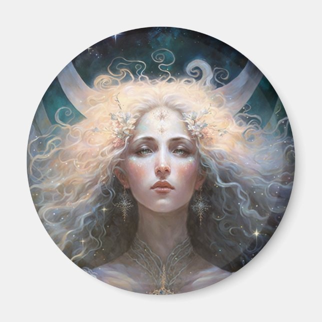 Imã Moon Goddess Fantasy Art (Frente)