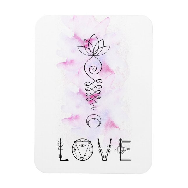 Ímã *~* Moon Lotus Path para Nirvana (Vertical)