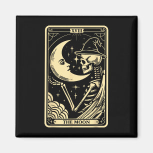 Imã Moon Tarot Card Halloween Skeleton WitMen W