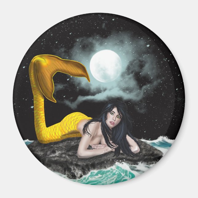 Imã Moon Tide Sereia Magnets (Frente)