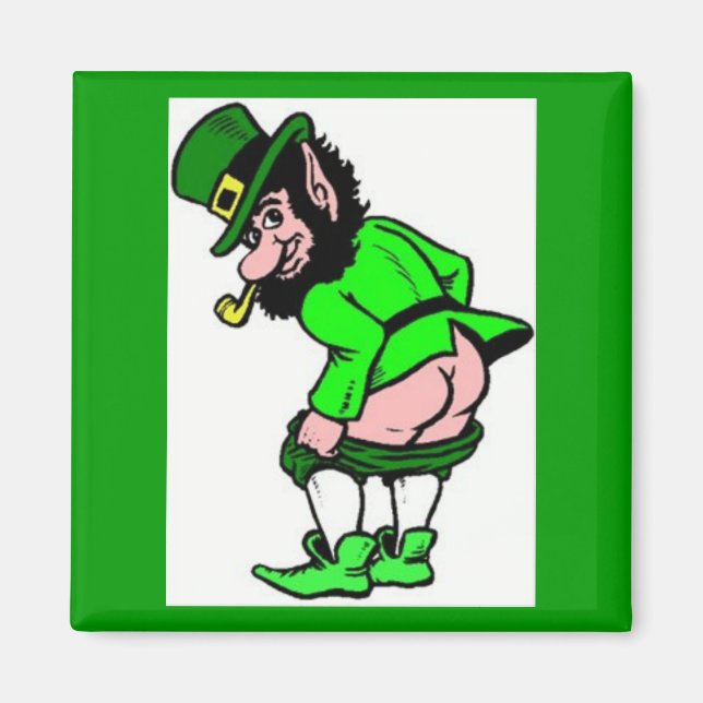 Imã Mooning Leprechaun (Frente)