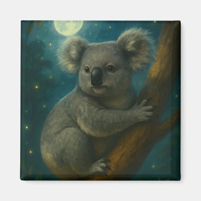 Imã Moonlit Koala Perch (Frente)