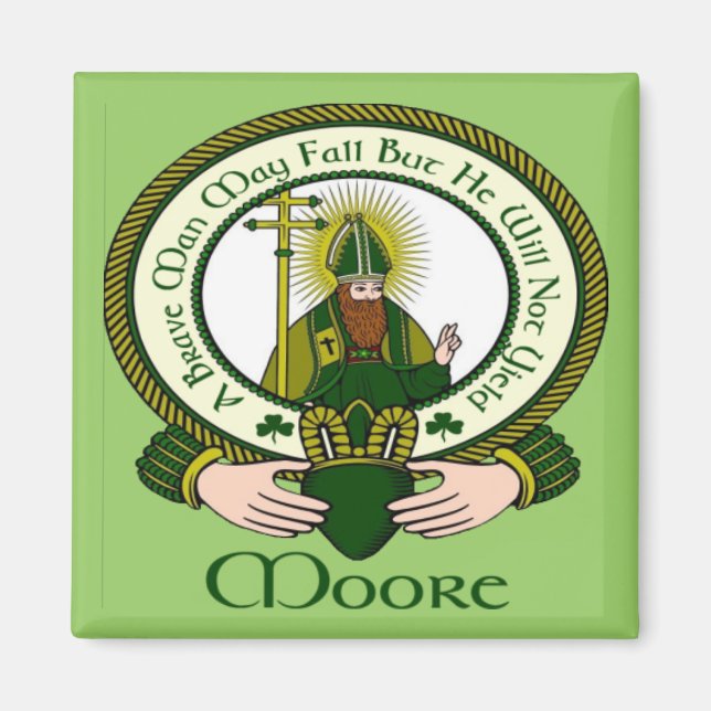 Imã Moore Clan Motto Magnet (Frente)
