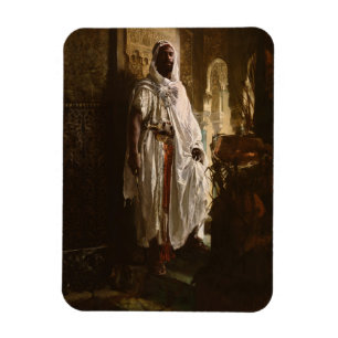 Ímã Moorish Chief African Art Painting Portrait
