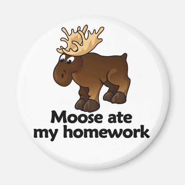 Imã Moose comeu minha lição de casa (Frente)