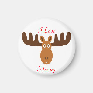 Imã Moose Head_I Love Moosey
