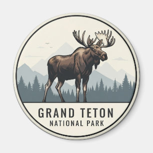 Imã Moose no Parque Nacional de Grand Teton