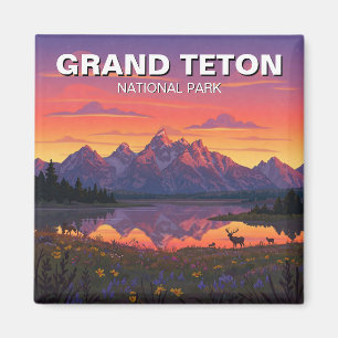 Imã Moose no Parque Nacional de Grand Teton