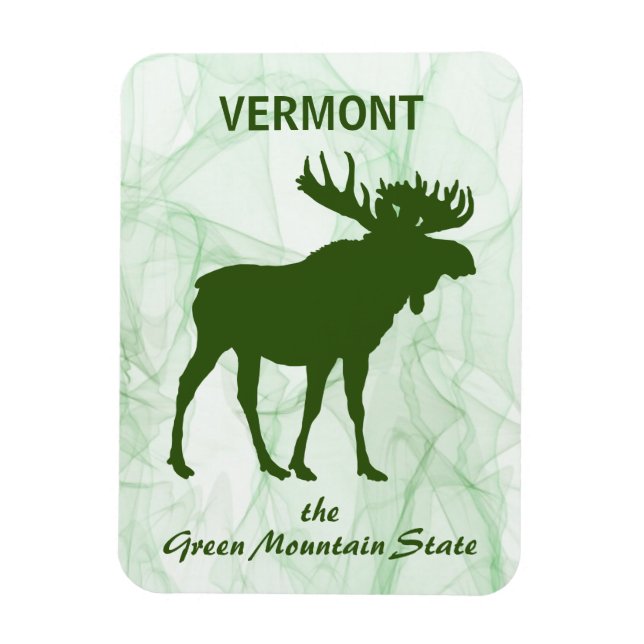Ímã Moose, Vermont, Estado Verde da Montanha (Vertical)