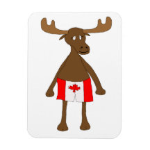 Moose vestindo boxers canadenses