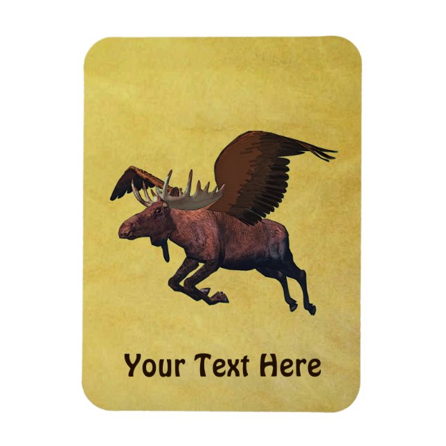 Ímã Moose Voadora (Vertical)