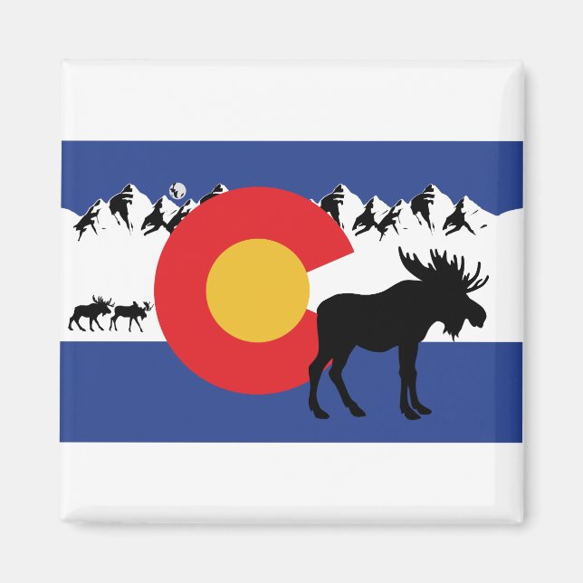 Imã MOOSESin — Colorado-Flag (Frente)