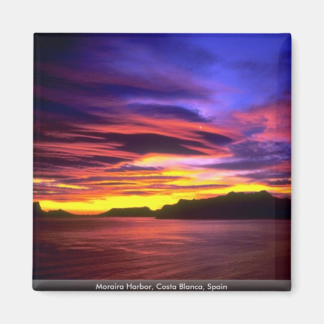 Imã Moraira Harbor, Costa Blanca, Espanha (Frente)