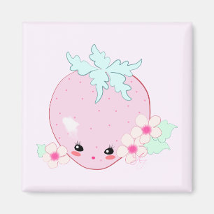 Imã Morango Kawaii