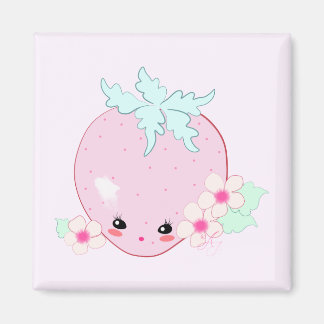 Imã Morango Kawaii