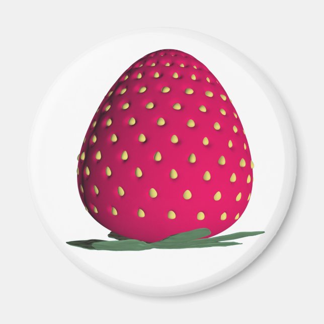 Imã Morango Vermelho solteiro (Frente)