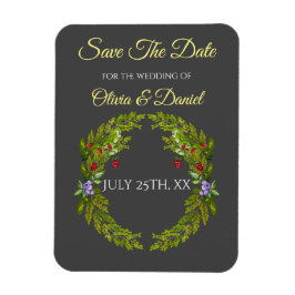 Ímã Morangos da floresta aquosa e cogumelos