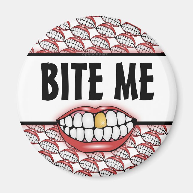 Imã Morde-me o dente do Ouro (Frente)