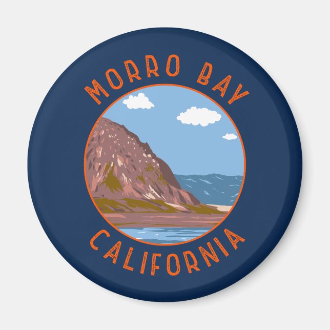 Imã Morro Bay California - Circuito Retroafogado (Frente)
