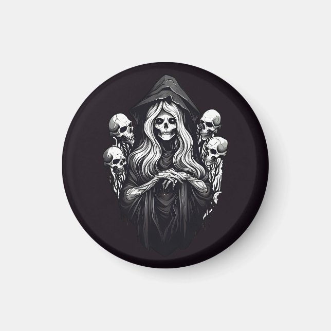 Imã Morte com crânios (Frente)