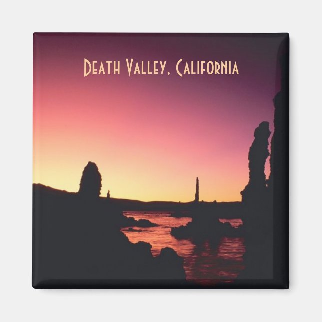 Imã Morte Valley CA Foto Viagem Souvenir Magnets (Frente)