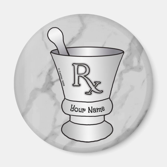 Imã Morteiro e Pestle (Frente)