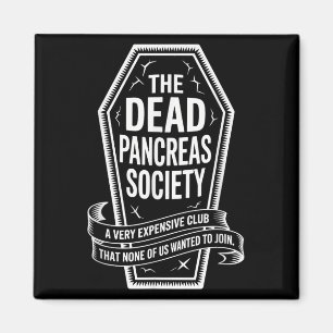 Imã Morto Pancreia Sociedade Camisa Coffin Club Diabet