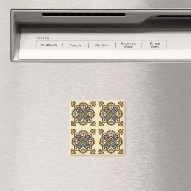Imã Mosaico andaluz marroquino, mandala (In Situ (Dishwasher))