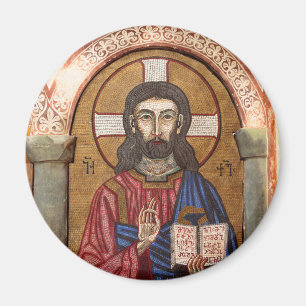 Imã Mosaico Antigo de Jesus