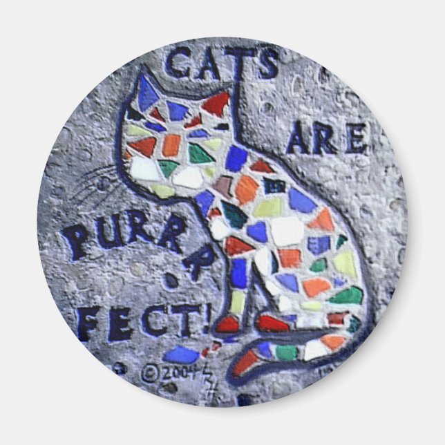 Imã Mosaico Cat (Frente)